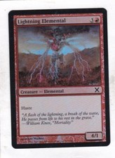 Magic: MTG: 10th Edition: Foil: Lightning Elemental