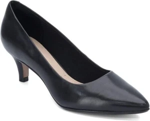 Clarks Women's Linvale Jerica Ortholite Pointed Toe Dress Heels, Black Size 8W - Picture 1 of 5