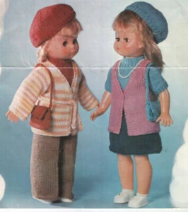 Knitting pattern copy 1939. Dolls clothes for 18 inch dolls. DK - Picture 1 of 1