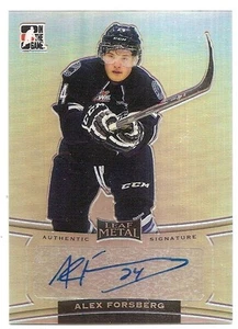 14/15 ITG LEAF METAL AUTOGRAPH Alex Forsberg #BAAF1 - Picture 1 of 1