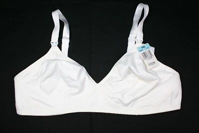 24A20 Playtex 4117 Expectant Moments Wire Free Maternity Bra 42C White - Image 1 of 2