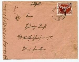 ALEMANIA SEGUNDA GUERRA MUNDIAL 3ER REICH CORREO DE CAMPO CUBIERTA DE CORREO DE ISLA AGRAMER 10B II CERTIFICADO BPP - Imagen 1 de 3