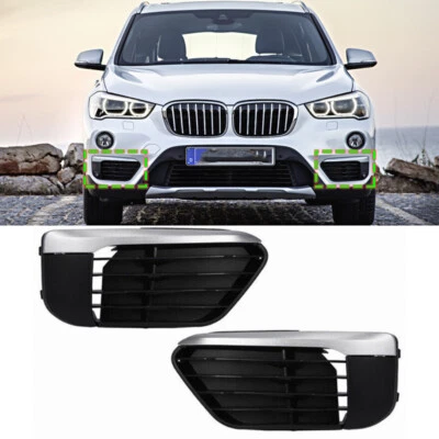 Par para BMW X1 F48 F49 2015 2016 2017-2018 parachoques de coche parrilla inferior bisel cubierta Foto 1 de 4