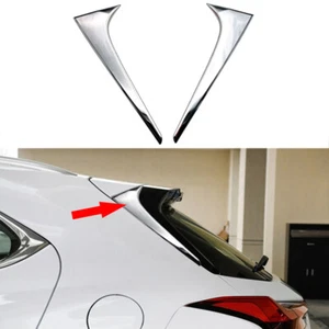 Chrome Rear Window Wing Side Triangle Decor fits 2019-2022 Lexus UX 200 250h 260 - Picture 1 of 10