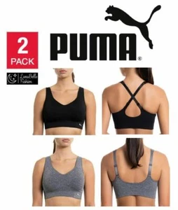 Puma Performance Damen Seamless Sport BH 2er Pack | Größen- & Farbvielfalt - Bild 1 von 9