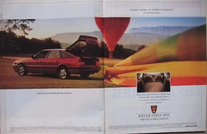 PUBLICITÉ DE PRESSE 1989 ROVER 800 FASTBACK - ADVERTISING - Foto 1 di 1