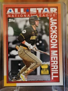 JACKSON MERRILL 2025 Topps Series 2 ROOKIE CUP 1990 RED ALL-STAR #90AS-4 PADRES - Picture 1 of 2