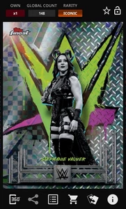 Stephanie Vaquer - Checkerboard Base Iconic - Topps Slam WWE Finest 25 - Picture 1 of 1