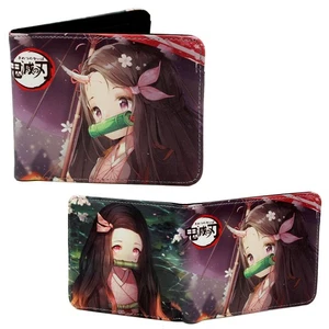 NEZUKO HORN SHOJO ART Demon Slayer 4 in. Bi Fold Wallet (Kamado Credit Card) - Picture 1 of 2
