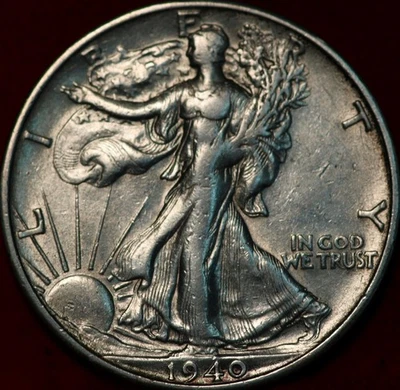 1940-S San Francisco Mint Silver Walking Liberty Half - Image 1 of 2