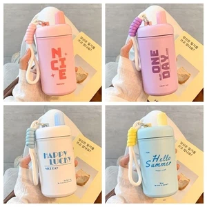 Auslaufsicherer Trinkbecher mit Strohhalm und Deckel Thermobecher für Damen DE - Bild 1 von 16