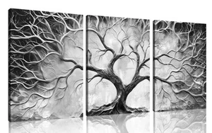 Tree Wall Art for Living Room - Modern Black and White Pictures Wall Art for ... - Picture 1 of 7
