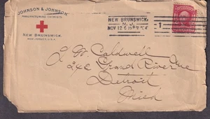 1904 Einband (Vorderseite) Johnson & Johnson Chemiker New Brunswick NJ an J Caldwell MI - Bild 1 von 2