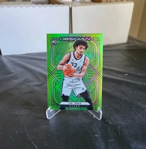 2020-21 Panini Obsidian Tre Jones Rookie Electric Etch Green Flood #197 RC - Picture 1 of 2