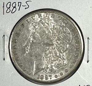 1887-S Morgan Dollar : Extra Fine + XF+ - Picture 1 of 2