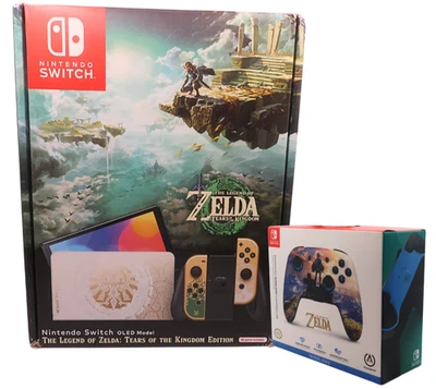 Nintendo Switch OLED Model Legend of Zelda Special Edition With Controller New! - Image 1 of 4