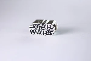 Genuine Pandora Sterling Silver Star Wars Logo Cham Lucasfilm Disney 799246C01 - Picture 1 of 5