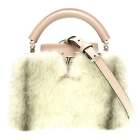 LOUIS VUITTON Capucines Mink M56916 Shoulder Handbag Pink LV 0051 with shoulder