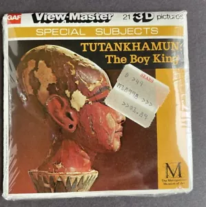TUTANKHAMUN "The Boy King" View-Master "3 Reels Packet" Rare SEALED #J75 GAF 3D - Picture 1 of 3