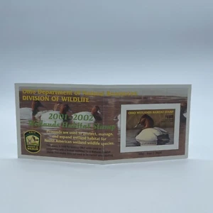 2001-2002 OHIO WETLANDS HABITAT STAMP ~ Vintage - Picture 1 of 5