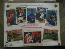 1990 Upper Deck Limited Edition Commemorative Sheet # 08805/26,000 Arlington Tx.