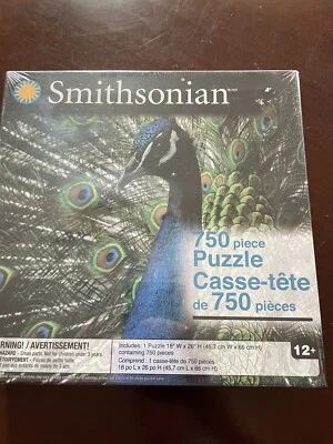 Новый Smithsonian Павлин головоломка - 750 шт. - запечатанная коробка - Изображение 1 из 4