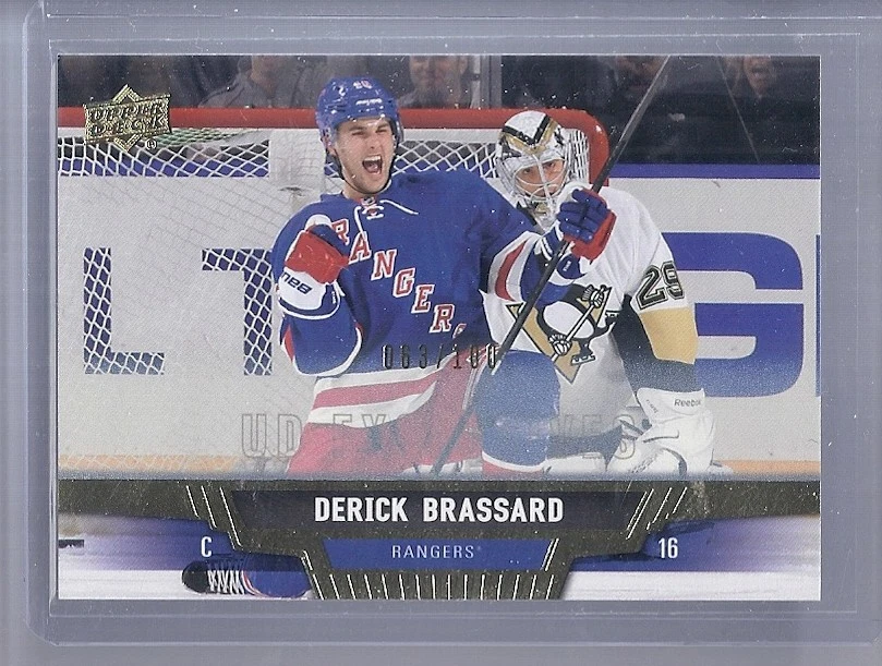13-14 2013-14 UPPER DECK DERICK BRASSARD UD EXCLUSIVES /100 24 NEW YORK RANGERS - Image 1 of 1