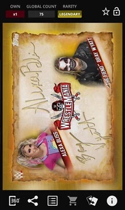 Topps WWE Slam 2021 Alexa Bliss Bray Wyatt RTWM Gold Sig Legendary 75cc DIGITAL - Picture 1 of 2