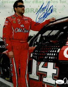 NASCAR 8x10 Old Spice/Home Depot J.S.A. autografiado firmado por Tony Stewart CERT. - Imagen 1 de 3