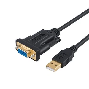 USB to RS232 Adapter with FTDI Chipset 6.6ft USB 2.0 Male to RS232 - Picture 1 of 9
