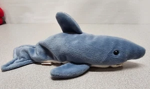 Ty Beanie Baby Crunch The Shark DOB January 13, 1996 w/ Tags - Picture 1 of 13