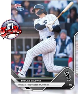 Brooks Baldwin 2025 Topps NOW card 62 prima carriera Walk OFF - Foto 1 di 2