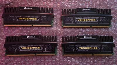 4- Corsair PC3-12800 4GB DIMM 1600 MHz PC3-12800 DDR3 Memory (CMZ16GX3M4A1600C9) - Image 1 of 4