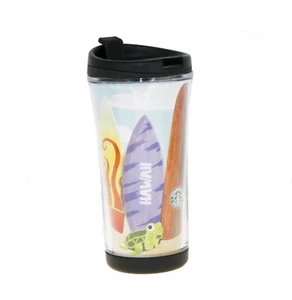 Starbucks Hawaii Surf Board Blue Acrylic Mini Kids Tumbler Travel Coffee Cup 8Oz - Picture 1 of 3