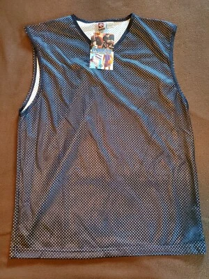 Vintage 90s Franklin Sports Mesh Basketball Jersey Black Mens Medium NEW NWT - Image 1 of 4