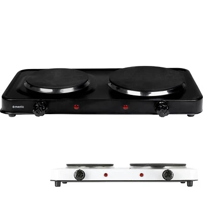 MESTIC Doppel Kochplatte MKT200 Kochfeld Elektro Herd Platte Camping Alu 2500W