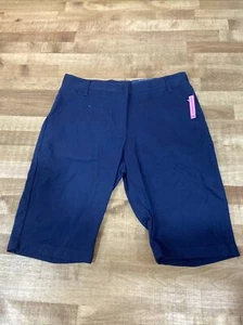 School Uniform Nautica 14 Regular Navy Adjustable Shorts - Picture 1 of 8