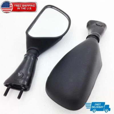 Rear view Side Mirrors For Kawasaki Ninja ZX6R 1998-2002 Ninja ZX9R 1998-2003 US - Image 1 of 4
