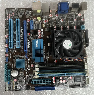 Asus M4A785td-M AMD Socket AM2 AMD Athlon II X2 240 2.8GHZ 2GB RAM G.SKILL Board - Image 1 of 4