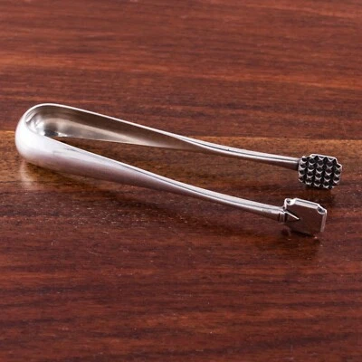 PESADO KOKOSHNIK KC RUSSO ARTES E ARTESANATO 875 AÇÚCAR PRATA, PINÇAS DE GELO SEM MONO - Imagem 1 de 4