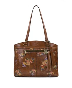 Nuevo Bolso Para Mujer Patricia Nash Jardín Inglés Floral Mapa Cuero Amapola - Imagen 1 de 3