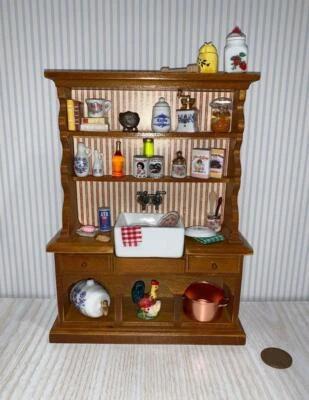 CASA DE MUÑECAS MINIATURA ESCALA 1:12 REUTTER COCINA COBERTIZO DECORADO - 1.746/1 Foto 1 de 4