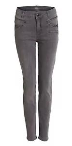 OUI Women The Baxtor Slim Fit Jeans With Stud & Sparkle Detail Size UK 8 / DE 36 - Picture 1 of 4