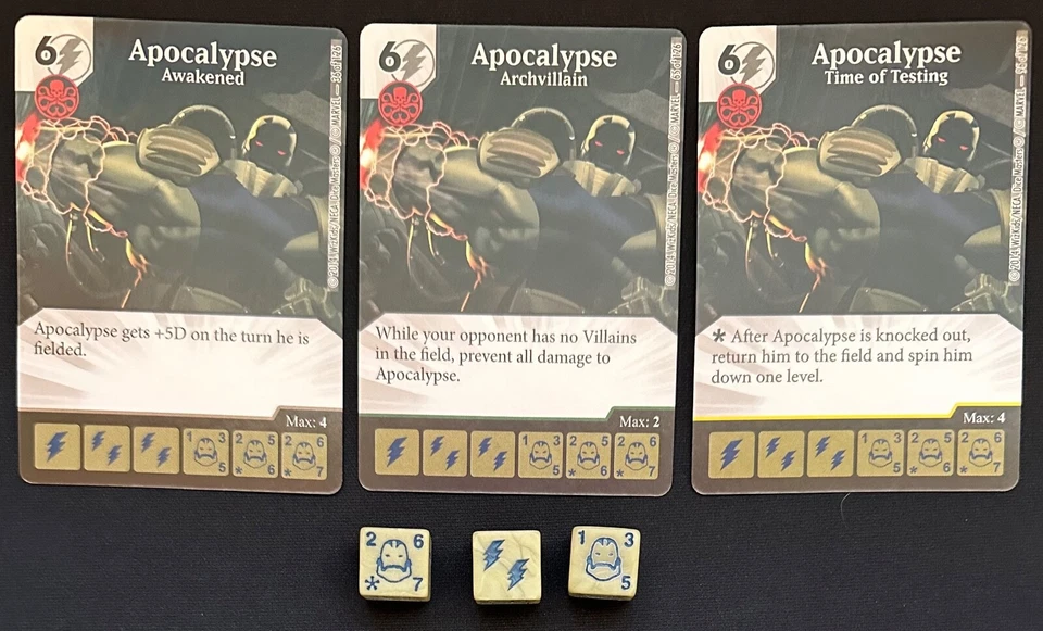 Dice Masters: Marvel Uncanny X-Men АПОКАЛИПСИС - 3 кости редкие необычные обычные - Изображение 1 из 1