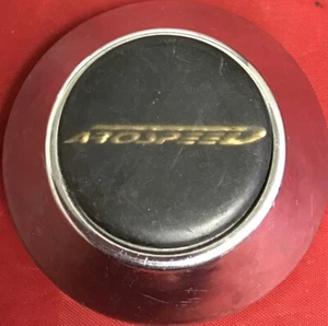 ONE USED AROSPEED CHROME/BLACK CENTERCAP NO P/N 13093 - Picture 1 of 3