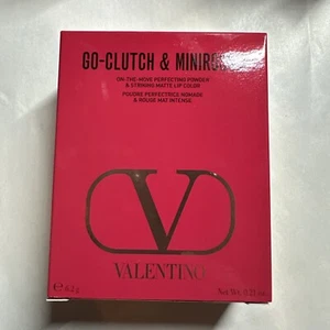 Valentino Rosso Lip Set 01 Very Light Powder 219A Star Studded + Go Clutch - Picture 1 of 7