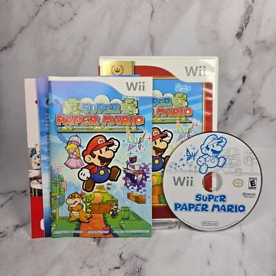 Super Paper Mario (Nintendo Wii, 2007) CIB Complete w/ Manual - Image 1 of 4