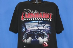 vtg 90s DALE EARNHARDT #3 RACE CAR NASCAR NUTMEG MILLS BLACK t-shirt RACING XL - Picture 1 of 4