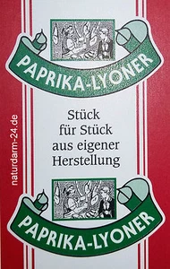 Kunstdarm, Kaliber 55/21, für Paprikalyoner, mit Druck, 25 Stück - Bild 1 von 1