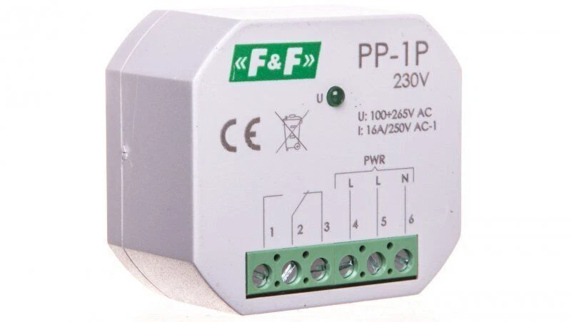 F&F PP-1P-230V 16A Elektromagnetisches Relais (9829114240)